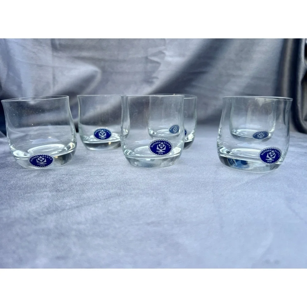 ShotGlass Tumblers, Set of 6 Iside 60ml – Iside Skloarne Poltar‎ Slovakia – New.